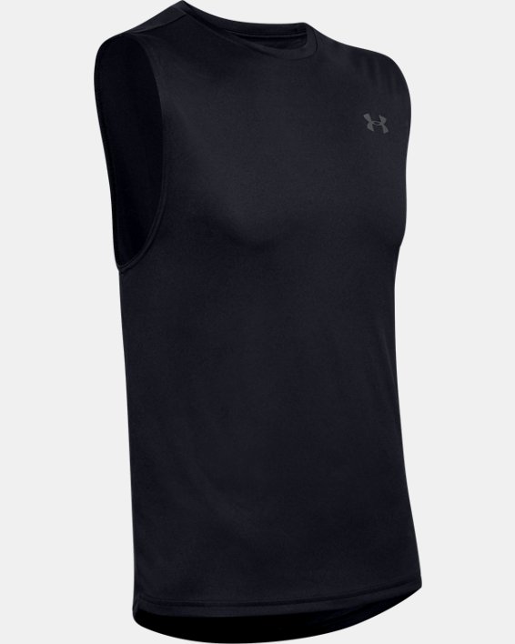 เสื้อกล้าม UA Velocity Muscle สำหรับผู้ชาย in Black image number 4